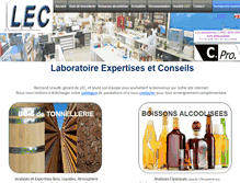 Tablet Screenshot of lec-cognac.com